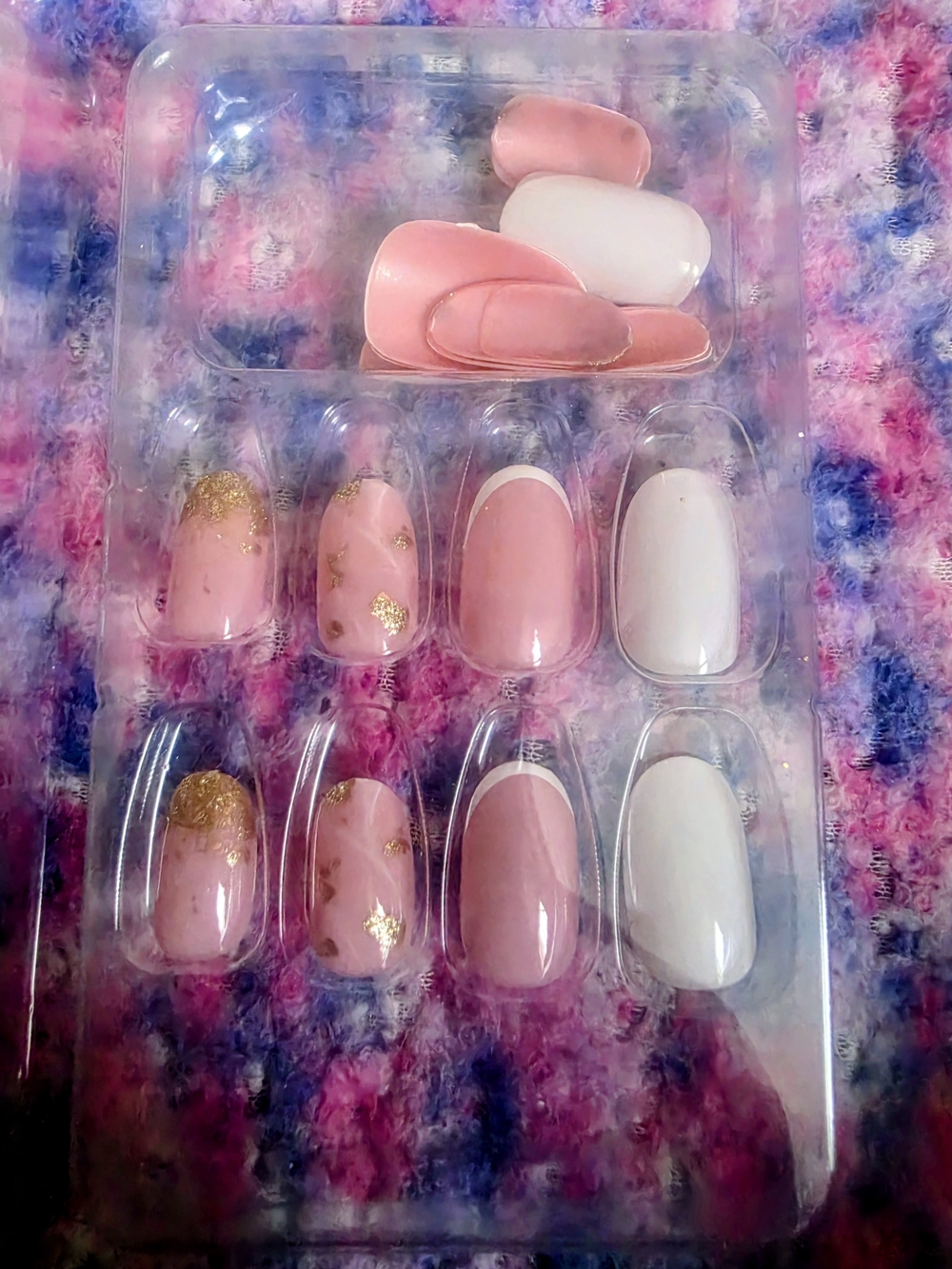 Assorted Press-On Nail Set - Neutral, Pink, Black & Gold Designs - Picture 7 of 8